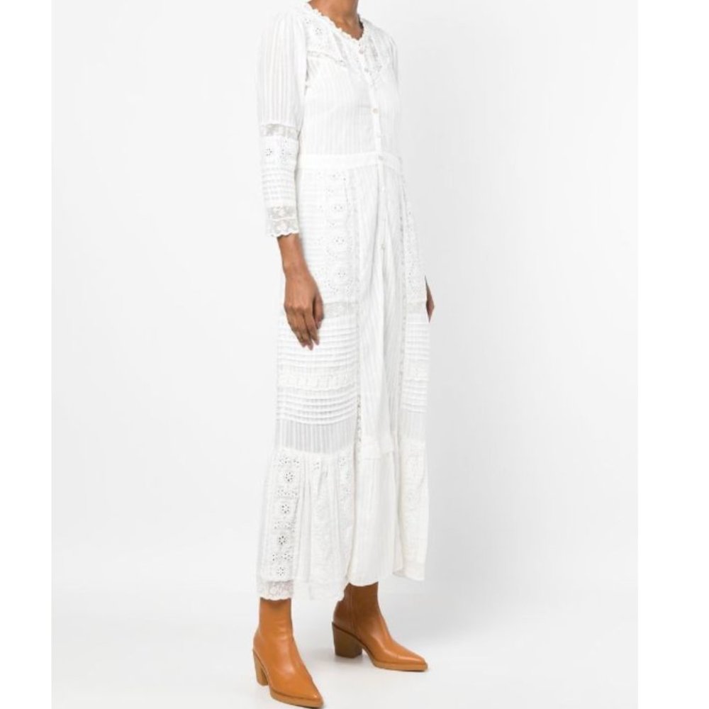LoveShackFancy White Maxi Dress 4